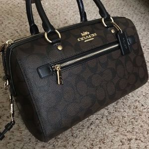 COACH F83607 ROWAN SATCHEL IN SIGNATURE CANVAS